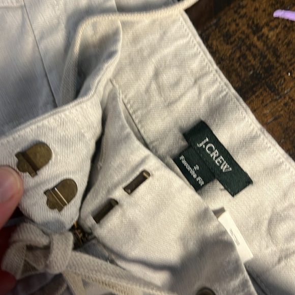 J. Crew Beige Linen Favorite Pant Size 2 Wide Leg Lagenlook Coastal Preppy Beach - Picture 12 of 16